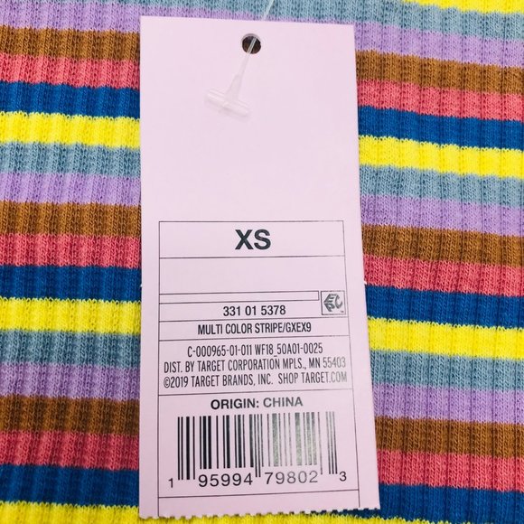 Lot of 2 Wild Fable Women's Size XS Long Sleeve Tee Shirts Peach Multicolor - Picture 4 of 16